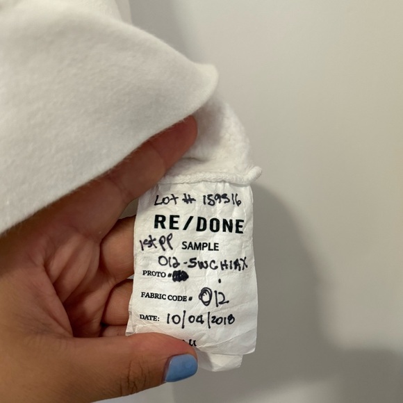 Re/Done Cropped Oversized Hoodie - Picture 5 of 5